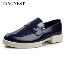 Tangnest Men's Casual Shoes British Trend Men Business Shoes Male PU Leather Flat Spring Slip On Shoes For Men Zapatillas XMP453
