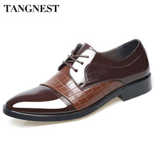 Tangnest Men Business Shoes Casual PU Leather Oxfords British Platform Pointed Toe Shoes Man For Summer Size 38-45 XMR1927