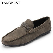 Tangnest New Korean Style Summer Men Loafers Man Suede Fashion Doug Shoes Slip On Men Flats Shoes Driving Footwear XMR2183