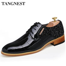 Tangnest Brand Men Formal Dress Shoes Man Fashion Pointed Toe Wedding Shoes New Business Flats Male PU Leather Shoes XMP627