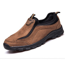 Tangnest Autumn Winter New Men Casual Shoes Comfort Snow Boots Men's Fashion Slip-On Shoes Man Winter Warm Shoes With Fur XYD007