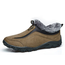 Tangnest Autumn Winter New Men Casual Shoes Comfort Snow Boots Men's Fashion Slip-On Shoes Man Winter Warm Shoes With Fur XYD007