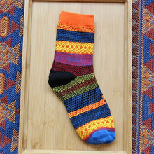 New Men Socks Man Colorful Stripe Multi-Color Cotton Socks Fashion Design Autumn Winter Warm Soft Men's Male Casual Ankle Sock