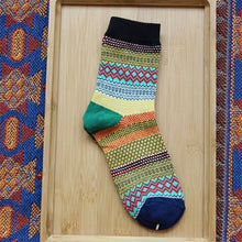 New Men Socks Man Colorful Stripe Multi-Color Cotton Socks Fashion Design Autumn Winter Warm Soft Men's Male Casual Ankle Sock