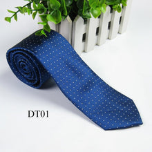 Men Slim Necktie Tie Party Wedding Classic Jacquard Woven Plain Skinny Silk