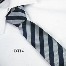 Men Slim Necktie Tie Party Wedding Classic Jacquard Woven Plain Skinny Silk