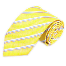 New Classic Striped Jacquard Woven 100% Silk Men's Tie Party Necktie 10Color