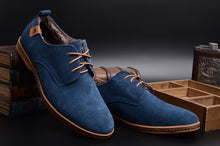 Tangnest Luxury Brand Men Oxfords Shoes New Men Lace Up Fur Flats Male Suede Leather Dress Shoes Man Big Size 38-48 XMR352