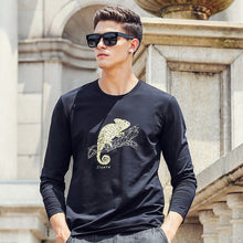 Pioneer Camp brand clothing T shirt men top quality 2017 Spring Autumn Men Long Sleeve Tshirt male Long-Sleeved T-Shirt