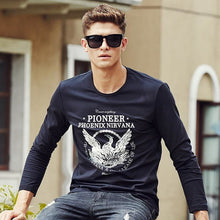 Pioneer Camp brand clothing T shirt men top quality 2017 Spring Autumn Men Long Sleeve Tshirt male Long-Sleeved T-Shirt