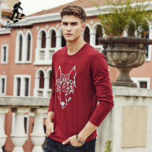 Pioneer Camp brand clothing T shirt men top quality 2017 Spring Autumn Men Long Sleeve Tshirt male Long-Sleeved T-Shirt