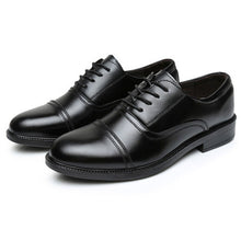 Tangnest New Arrival Men Flats Solid Round Toe Lace Up Men's Business Shoes PU Leather Slip-on Wedge Shoes For Man XMP628