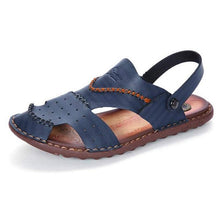 Tangnest Fashion Man Beach Sandals Summer Slip On Rubber Soft Breathable Retro Man Flats Men Leisure Sewing Slipper XML213