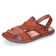 Tangnest Fashion Man Beach Sandals Summer Slip On Rubber Soft Breathable Retro Man Flats Men Leisure Sewing Slipper XML213