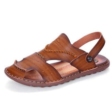 Tangnest Fashion Man Beach Sandals Summer Slip On Rubber Soft Breathable Retro Man Flats Men Leisure Sewing Slipper XML213