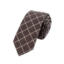 Men's Suit Tie Plaid Necktie Formal Business Bowtie Ties Cotton Skinny Slim Ties