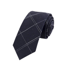 Men's Suit Tie Plaid Necktie Formal Business Bowtie Ties Cotton Skinny Slim Ties