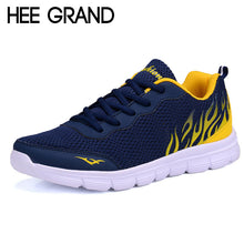 Hee Grand Casual Men Shoes Summer Style Mesh Flats Lace-Up Man Loafers Creepers Casual Shoes Plus Size 38-45 XMR1829