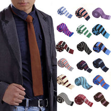 20 Colors Men Knitted Tie Necktie Narrow Slim Skinny Knit Woven Long Neck Ties