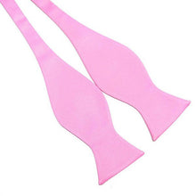 Men Bowties Solid Color Plain Silk Self Tie Bow Ties Multi-Colors