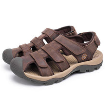 Tangnest Brand Men's Genuine Leather Sandals  Summer Fisherman Shoes Man Foot Protect Sandals Man Beach Sandals XML195