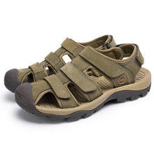 Tangnest Brand Men's Genuine Leather Sandals  Summer Fisherman Shoes Man Foot Protect Sandals Man Beach Sandals XML195
