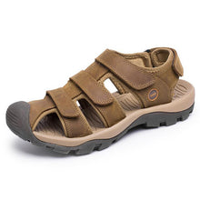 Tangnest Brand Men's Genuine Leather Sandals  Summer Fisherman Shoes Man Foot Protect Sandals Man Beach Sandals XML195