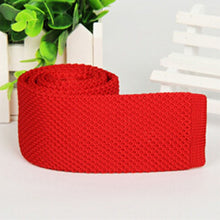 Men's Fashion Solid Tie Knit Knitted Tie Plain Necktie Narrow Slim Skinny Woven