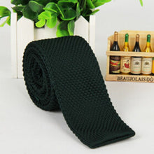 Men's Fashion Solid Tie Knit Knitted Tie Plain Necktie Narrow Slim Skinny Woven