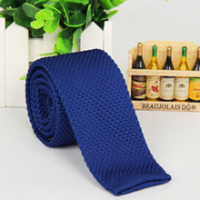 Men's Fashion Solid Tie Knit Knitted Tie Plain Necktie Narrow Slim Skinny Woven