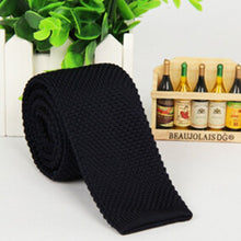 Men's Fashion Solid Tie Knit Knitted Tie Plain Necktie Narrow Slim Skinny Woven
