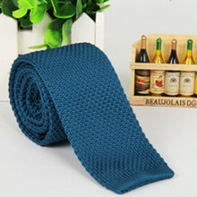 Men's Fashion Solid Tie Knit Knitted Tie Plain Necktie Narrow Slim Skinny Woven