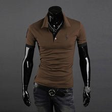 Men Casual T-Shirts Tops Tee V Neck Slim Fit Short Sleeve T-shirt