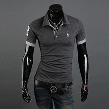 Men Casual T-Shirts Tops Tee V Neck Slim Fit Short Sleeve T-shirt