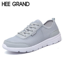 HEE GRAND Lovers Men Shoes Summer Lace Up Comfort Casual Shoes Man Breathable Mesh Light Flats Size Plus 35-46 XMR2106