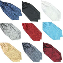 Hot Ascot Tie Cravat Men Neck Tie Satin  Self Tie For Wedding