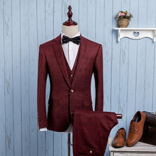 spring new men's business casual suits sets / Men three-piece suit three separate set / male vest+Blazers+pants