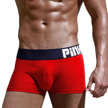 PINK HEROES Boxer Mens Underpants Knickers Sexy Shorts Underwear Breathable Men Cotton Pants