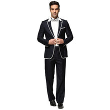 (Jacket+Pants) Mens Casual Business Dress Slim Fit Formal Suits