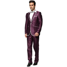 (Jacket+Pants) Mens Casual Business Dress Slim Fit Formal Suits