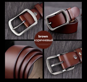 High Quality Leather Belt with Steel Buckle for Men Cowhide Genuine Leather  Belt with Oil Wax Alligator Print - China Men's Belts and Designer Belt  price