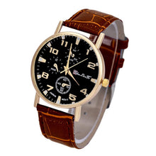GENVIVIA Relojes Hombre Leather Band Analog Quartz Business Wrist Watch Wholesale Watches Lots Feature