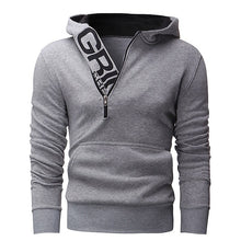 Autumn Winter Hoodies Men Letter Printed Men's Hoodie Sweatshirt Casual Long Sleeve Slim Fit Hooded Jacket Sportswear Size L-3XL