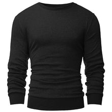 Sweatshirt Men New Casual Fitness Tops Fashion Knitting Hoodies Slim Sweatshirt Mens Pullover Long Sleeve Round Neck Solid