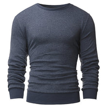 Sweatshirt Men New Casual Fitness Tops Fashion Knitting Hoodies Slim Sweatshirt Mens Pullover Long Sleeve Round Neck Solid