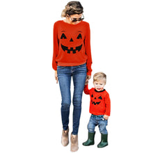 Kids Clothes Halloween Autumn Winter Family Clothes Mother Parent-Child T-shirt Tops Blouse Matching Outfit Roupas