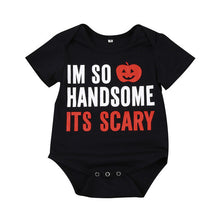 Black Baby Boy Romper for Halloween Cotton Newborn Clothes 0-24 Months Short Sleeve Toddler Jumpsuit Festival Costume Gift