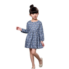 Autumn dress For Girl Long Sleeves Fashion Princess Girls Dresses Polka Dot Printed Kids Clothes Casual Baby Party Dress