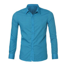 Chemise Homme Spring Mens Shirt Long Sleeve Slim Fit Clothing Man Dress Shirts Vestidos Camisa Social Masculina #2415