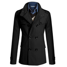 Men Winter Autumn Trench Coats Smart Casual Office Wool Blends Coat Jacket Slim Fit Business Formal Fashion Overcoat Top Outwear